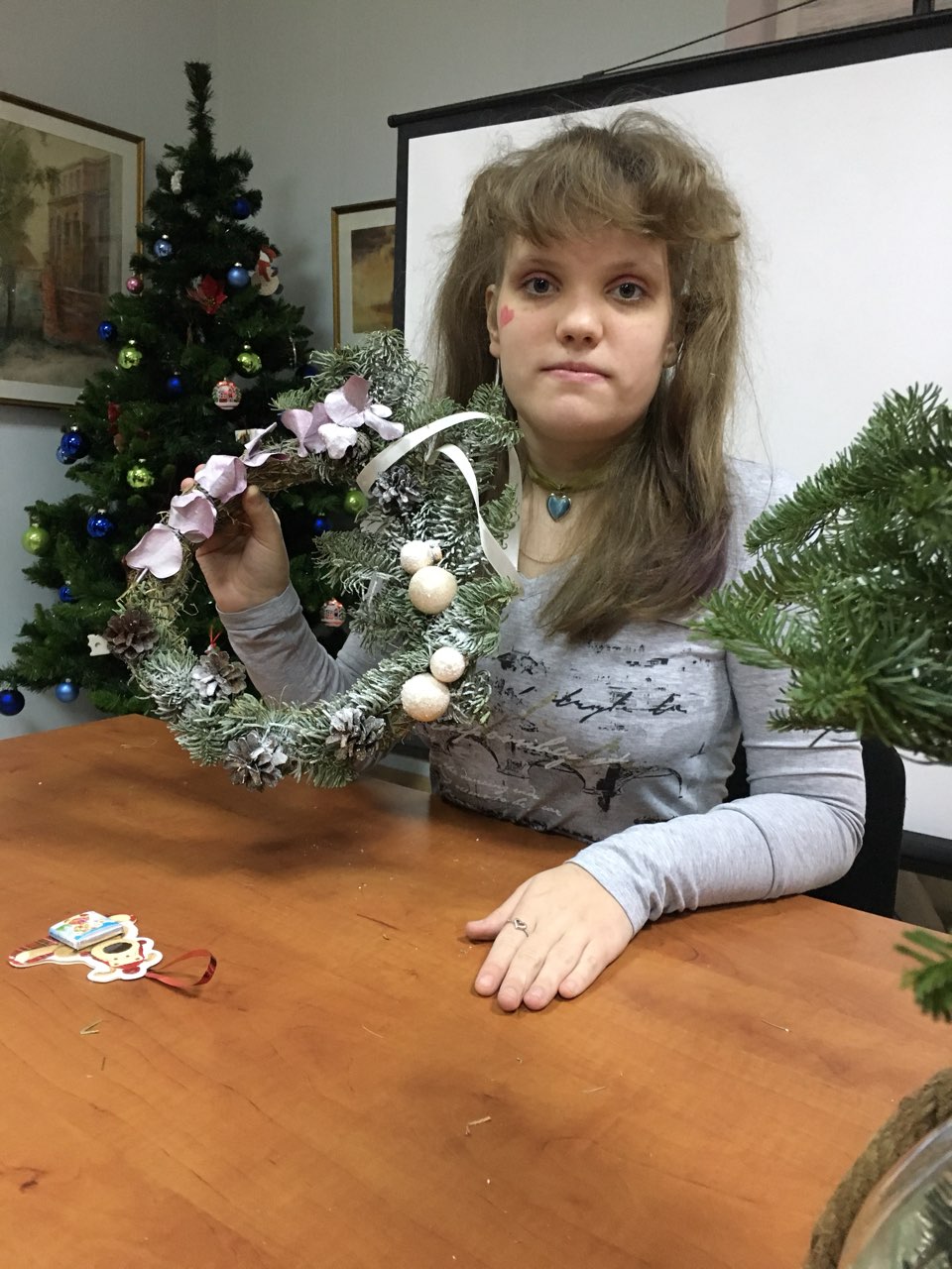Новогодний венок от "Цветов жизни"